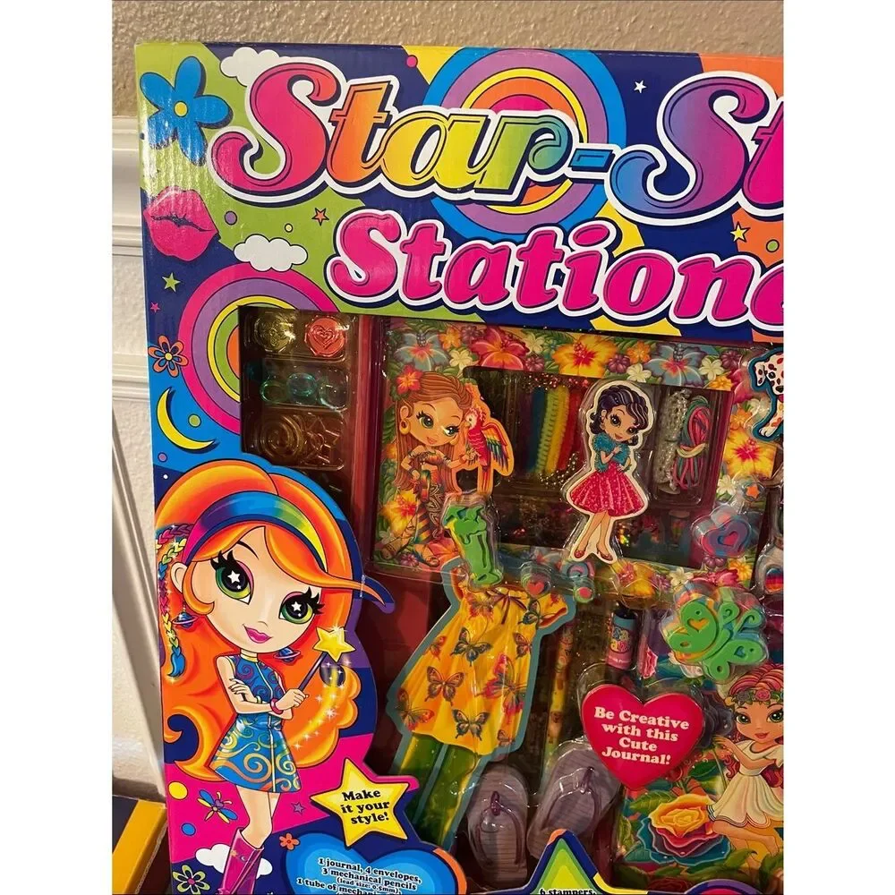 Lisa Frank Star-Studded Stationery Set - Rainbow Colors Y2K Rare Set 750 piece